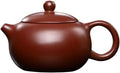 Xishi Teapot Chinese Zisha Clay Pot Ceramics Purple Sand Dahongpao Mud Kungfu Tea Set Kettle Spherical Filter (Red 150ml)