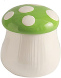 WAIT FLY Mushroom Shaped Ceramic Coffee Bean Storage Container, Tea Canister, Food Storage Jar for Tea, Coffee, Spices, Sugar, Candy, Cookies-Green-28 OZ
