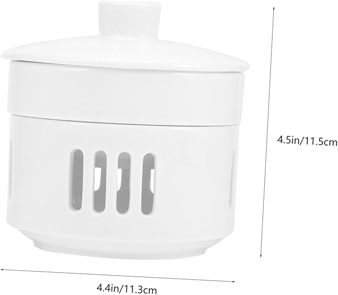 Alipis Cubilose Soup Stew Bowl Candleholder Ceramic Multi-functional Heating Pot for Sea Cucumber and Bird's Nest Decorative Design for Use
