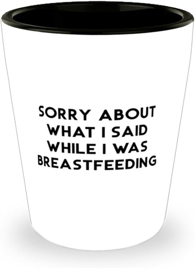 Nice Mum Gifts, Sorry About What I Said While I Was, Useful Birthday Shot Glass For Mother, Ceramic Cup From Daughter, Mothers Day gifts, Gifts for her, Unique gifts, Personalized gifts, Bestselling