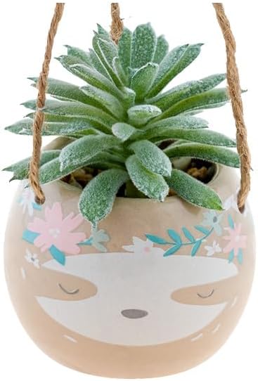 Karma Shaped Hanging Succulent Pot Sloth