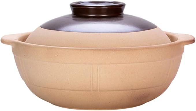 Large Ceramic Bowls, 1 Pc ceramic casserole boiling pot Porcelain Hot Pot Pot korean stone pot Oven enamelware cookware - Soup Pot induction ceramics -20.5X20.5X7CM(18.5X18.5X7CM)