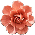 Ceramic Flower Wall Art, Artificial 3D Flower Wall Art, Handmade 3D Wall Art Hanging Sculpture, Porcelain Flower Wall Decoration for Home Office Decor (Orange,Camellia,2.76")
