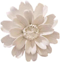 Sunflower,2.76" Ceramic Flower Wall Art, Artificial 3D Flower Wall Art, Handmade 3D Wall Art Hanging Sculpture, Porcelain Flower Wall Decoration for Home Office Decor (White)
