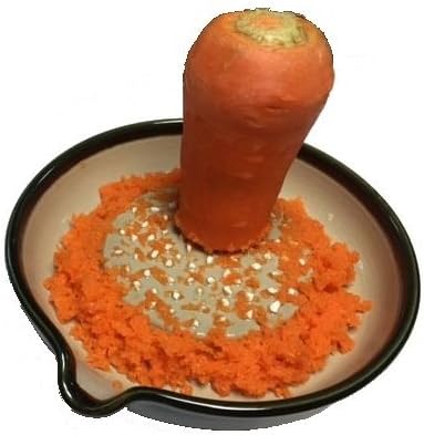 Motoshige Pottery Ishimi Yaki Radish Grater, Dish, Won't Damage Table, Silicone, Bottom, Diameter Approx. 7.1 inches (18 cm), Anti-Slip, Oribe Motoshige, Grater, Made in Japan