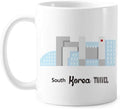 South Korea Landmarks The Building Mug Pottery Ceramic Coffee Porcelain Cup Tableware