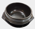 SUNRISE 2 Kitchen Supply 24 oz Black Dolsot/Stone Bowl with Tray 5.5 in