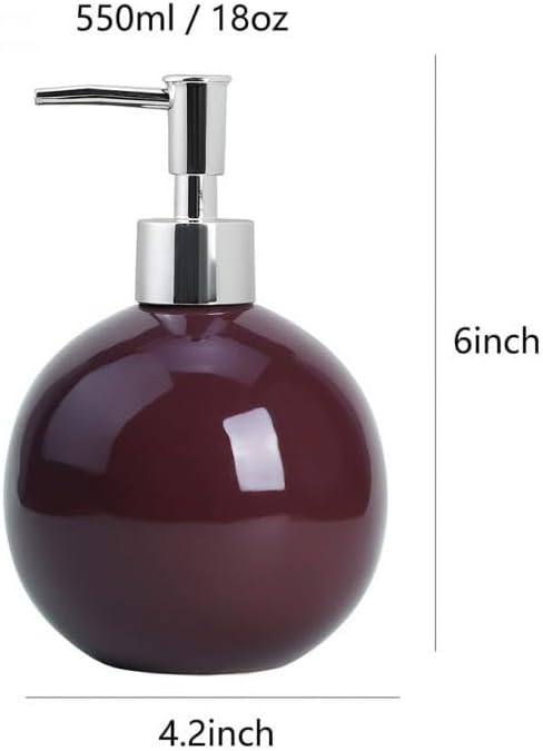 123Arts Ceramic Lotion Bottle Hand Soap Dispenser Liquid Soap Dispenser Soap Lotion Holder