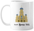 South Korea Landmarks The Church Mug Pottery Ceramic Coffee Porcelain Cup Tableware