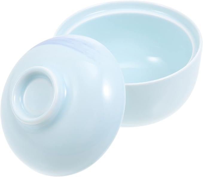 Japanese Porcelain Soup Bowl Creative Egg-Shaped Ceramic Ramen Dish Stylish Kitchen Tableware for Desserts and Soups