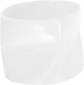 Unique Irregular White Porcelain Cup for Tea Candle Holder Ceramic Bowl for Home Decor and Special Occasions