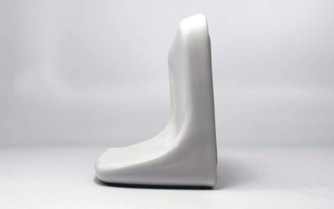 Squarefeet Depot Bath Accessory Shower Soap Dish White Ceramic Thinset Mount 6-1/2" x 4-7/8"