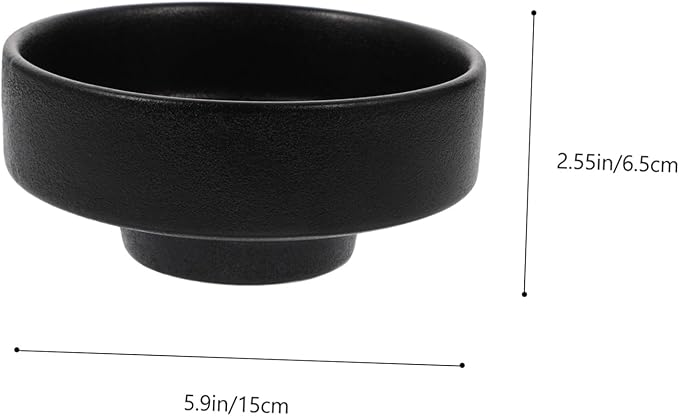 Ceramic Frosted Ramen Bowl High Footed Soup Container for Instant Noodles Salad and Food Storage Household Deep Porcelain Bowl