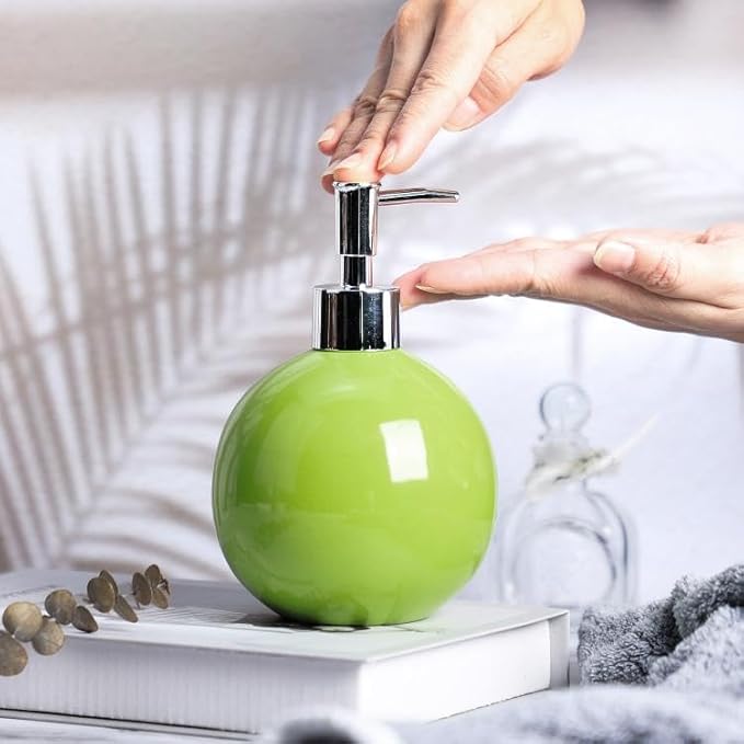123Arts Ceramic Lotion Bottle Hand Soap Dispenser Liquid Soap Dispenser Soap Lotion Holder