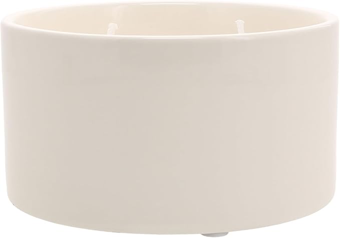 Pavilion Gift Company - Love Lives Here - 10 oz Soy Wax Ceramic Vessel Candle Housewarming Apartment-Warming Gift Present Neutral Home Decor
