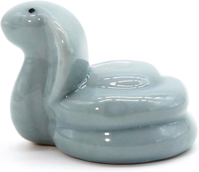 12 Chinese Zodiac Tea Pet, Unique Crackle Ru Porcelain, Traditional Chinese Cultural Tea Accessory, Asian Home & Office Decor, Gift for Tea Lovers & Anniversaries (Snake 1pc)