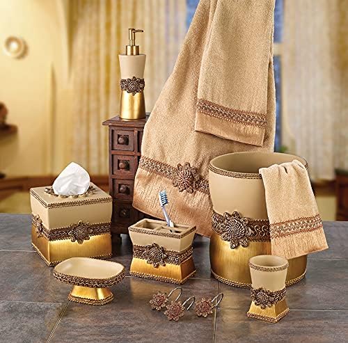 Avanti Linens - Tumbler, Countertop Organizer, Stylish Home Decor (Gold Collection)