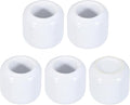 uxcell 5 Pcs Ceramic Chime Candle Holders, Small Ceramic Candle Holders for Birthday Parties Dinners Weddings Table Centerpiece Gatherings Anniversaries Occasions, White