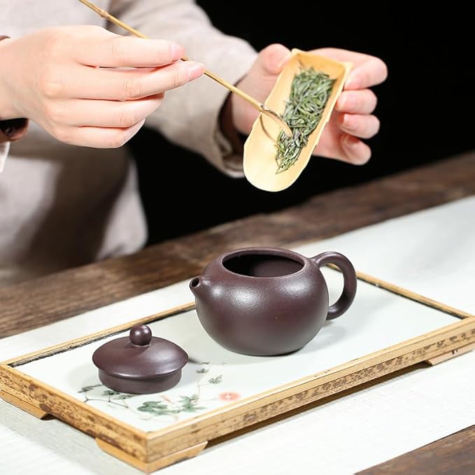 Xishi Teapot 6oz Chinese Yixing Zisha Clay Pot Ceramics Purple Sand Mud Kungfu Tea Maker Set Kettle 9 Hole Filter (purple 180ml)