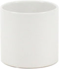 WGVI Matte White Ceramic Cylinder Vase Width 5.5" Height 5", Flower Arrangements, Candle Holder, Terrarium Planter Pot, Storage Container Organizer, Pen Brush Holder, Home Tabletop Decor, 1 Piece