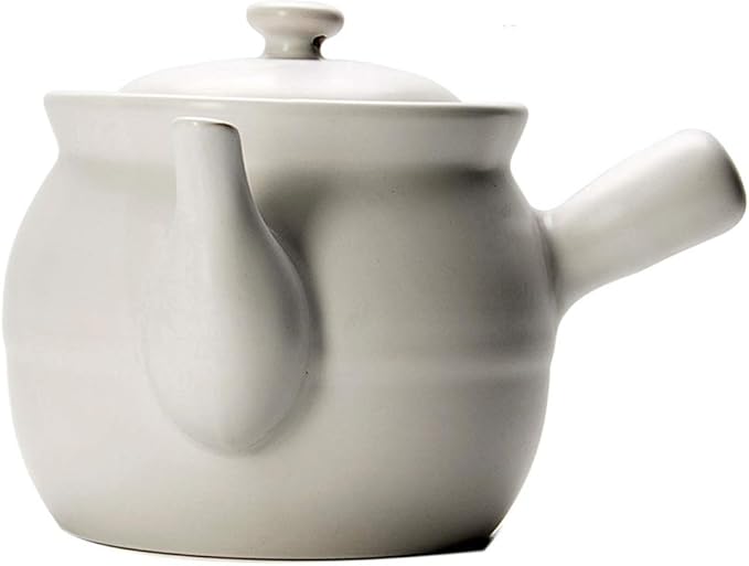 Casseroles Decoction Pot Ceramic Medicine Pot Traditional Ceramic Medicine Pot Decocting Casserole Chinese Herbal Medicine Decoction Pot Peony Medicine Pot (Color : White, Size : 2100ML)