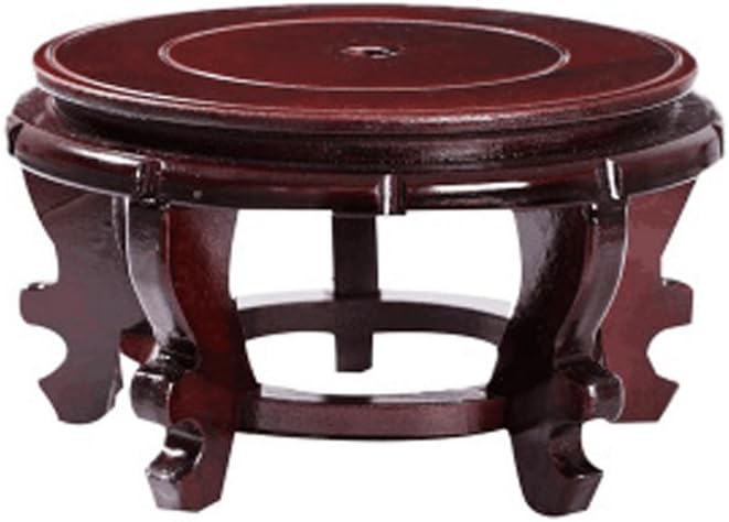 Chinese Display Stands Hand-Crafted Rosewood Oriental Vase Stand accessories Decor / Fish Bowl Stand (7 inches in diameter; 4.7 inches high)