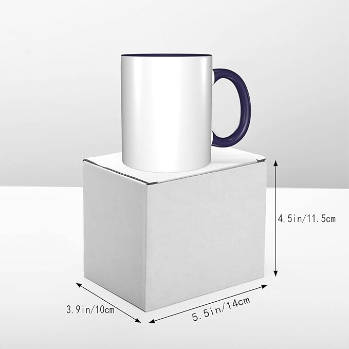 Custom Mugs With Pictures Personalized Coffee Mug Personalizadas Design Add Your Photo Text and Logo Customized Novelty Unique Gifts for Men & Women, Navy