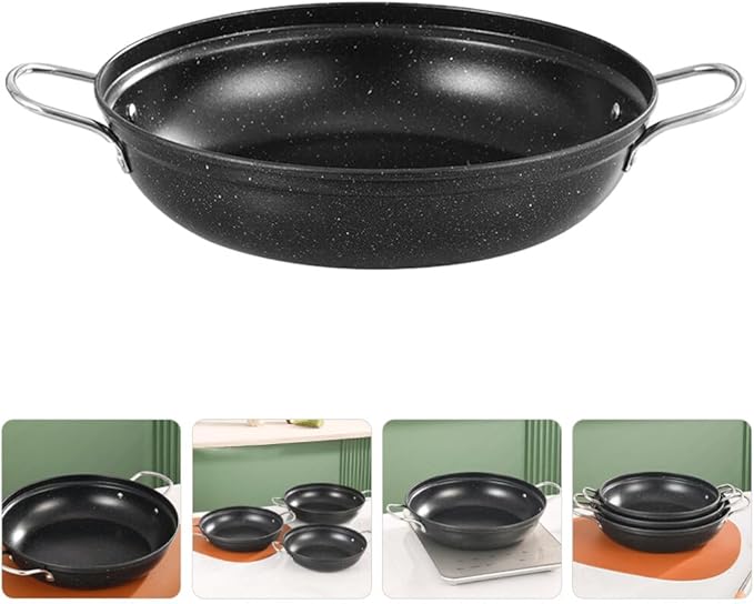 Alipis Large Cooking Pot Korea Stone Pot Stainless Steel Wok Cookware for Seafood Easy Clean Surface