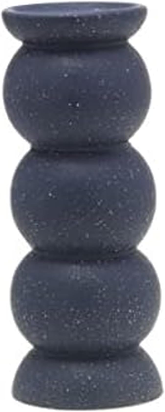 Elements Sphere Shaped Ceramic Candle Holder, 10 Inch, Blue