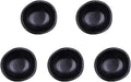 3.5 Inch Simple Style Single Color Stylish Design Multipurpose Porcelain Side Dish Bowl Seasoning Dishes Soy Dipping Sauce Dishes-Set of 5-Black