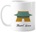 South Korea Gwanghwamun Gate Mug Pottery Ceramic Coffee Porcelain Cup Tableware