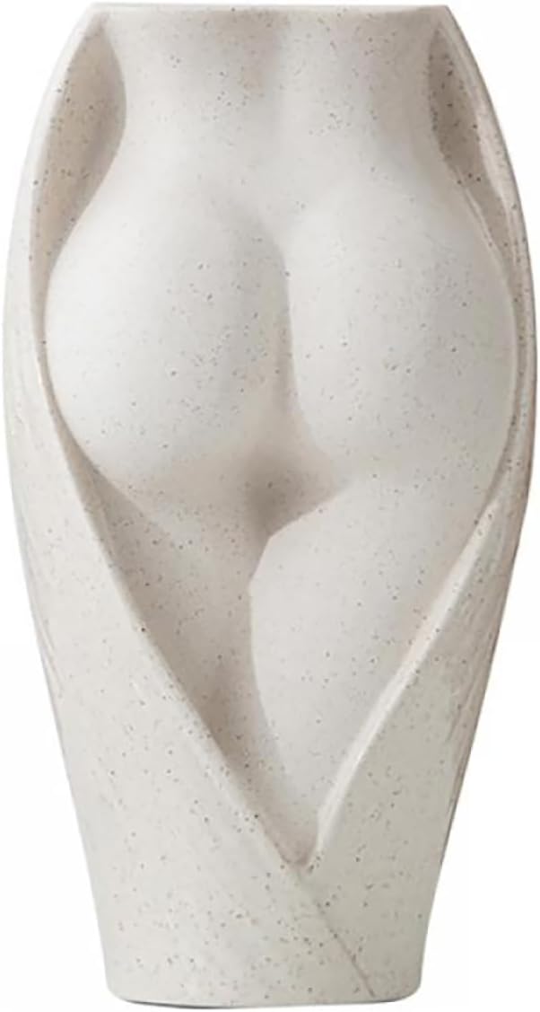 Gaolinci Sexy Human Body Vase Modern Ceramic Sculpture Flower Plant Holder Home Decoration Table Center Piece