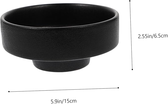 Cabilock 1Pc Creative Japanese Ceramic Noodle Bowl High Footed Soup Bowl for Ramen and Salad Unique Design for Home and Restaurant Use and Porcelain Serving Dish