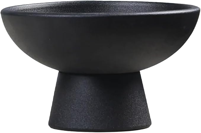 Ceramic Plant Pot 5x3 Inch Chinese Style Black Ceramic Planter Pot with Smooth Surface for Home Garden Flower Arrangement Bonsai