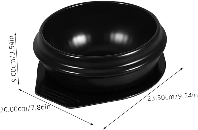 57.2oz Ceramic Korean Stone Pot Soup Cooking Bibimbap Stew Bowl Direct Gas Stove Use