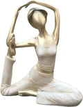 Artgenius Art Yoga Pose Statue Yoga Figurine and Statues,Home Decorative Girl Yoga Scuplture (King Pigeon Pose)