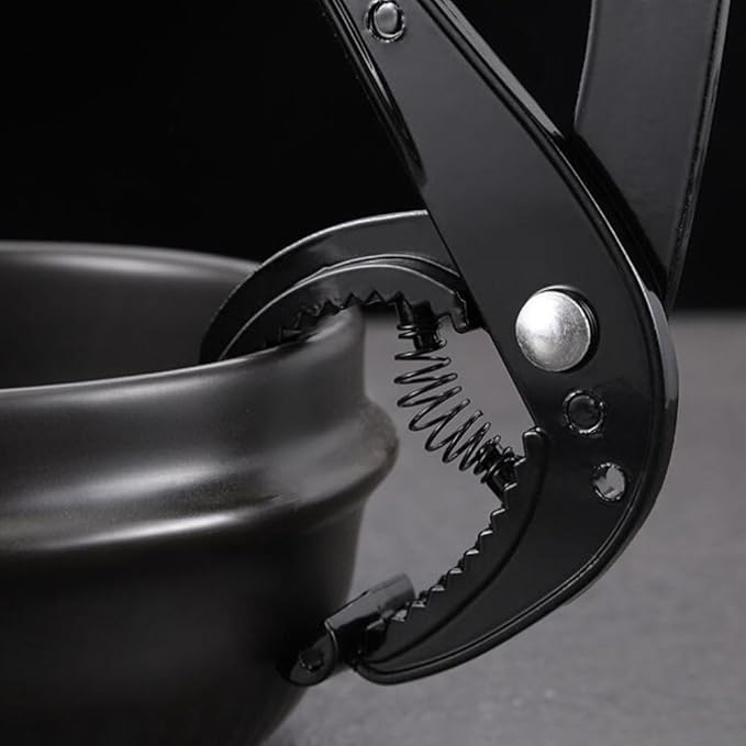 Pot Holder Clip Non-Slip Stone Pot Clamp Tongs Heat Resistant Cooking Gripper for Korean Wok and Hot Pan Use 8.26X3.14X1.18In