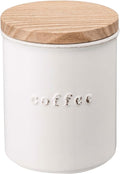 YAMAZAKI Home Tosca Ceramic Canister - Dry Food Kitchen Storage Container Organizer - Coffee - 15.25 Oz., 450 Ml