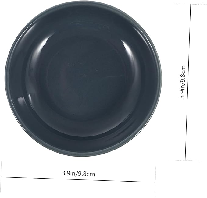 2 Pack Ceramic Sauce Dishes Condiment Bowls Lids Sauce Trays for Home/restaurant