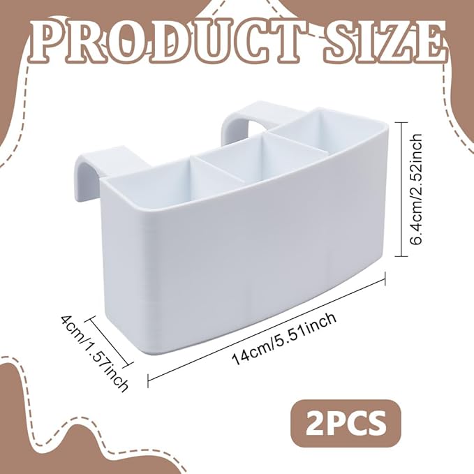 WEBEEDY 2 PCS Pottery Wheel Organizer Ceramic Tool Stand with Adjustable Slots Universal White Plastic Storage Rack for Sculpting Clay Tools Ceramics Studio Home Workshop Christmas Decoration