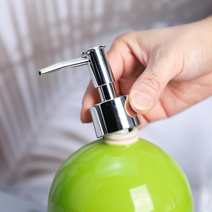 123Arts Ceramic Lotion Bottle Hand Soap Dispenser Liquid Soap Dispenser Soap Lotion Holder