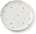 Koythin Ceramic Dessert Plates, Cute Fruits Dinner Plate, Creative Plates Design, Printed Flowers Dinnerware for Office and Home, Kitchen Plates for Desserts (Tulip Small Floral)