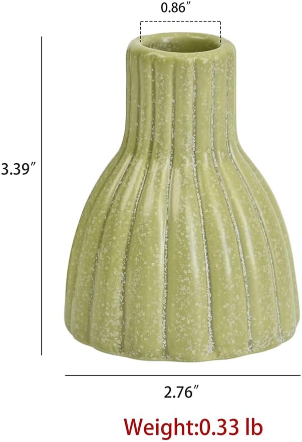 Taper Candle Holders Set of 2 Green Ceramic Candlestick for Table Centerpiece Mantel Candle Stick Stands for Wedding Dining Party Home Christmas Decoration Housewarming Gift