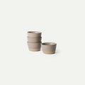 Mora Mini Ramekins Set of 4, 8oz Ceramic Pottery Baking Dishes - Microwave, Oven and Dishwasher Safe - Mushroom
