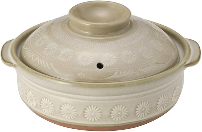 TIKUSAN Donabe Japanese Hot Pot Banko Ware Made in Japan (6 go(30 fl oz.))