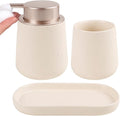 BosilunLife Bathroom Accessories Set 3 pcs (Apricot-Foam)