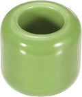 uxcell Ceramic Chime Candle Holders, Small Ceramic Candle Holders for Birthday Parties Dinners Weddings Table Centerpiece Gatherings Anniversaries Occasions, Light Green