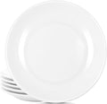 Ceramic Dinner Plates Set of 8, 7 inch White Salad Plates, Porcelain Dessert Plate,Small Appetizer Plate for Cake Snacks Fruit,Microwave Oven and Dishwasher Safe