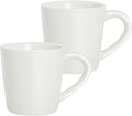 4.2oz Espresso Cups Set of 2, Ceramic Coffee Mugs Demitasse Cups, Small Espresso Mugs for Shot of Coffee, Tea Cups with Handles, Gift for coffee Lovers - White