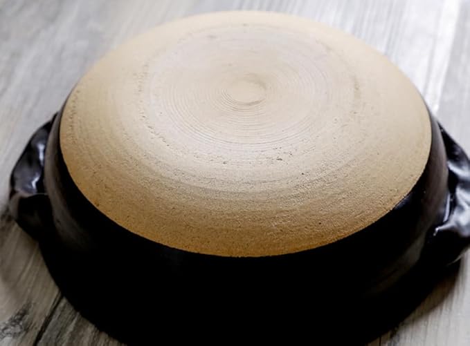 Rice Cooker and Claypot Cooking Pot, Japanese Ceramic Casserole, 2800ml Korean Stone Pot with Lid, Dolsot Pot for Sizzling Meals, Stoneware Clay Nabe Pot for Stovetop Stew,1700ML,B